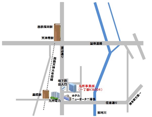 株式会社ＮＴＴデータＭＣＳ　九州事業所周辺地図